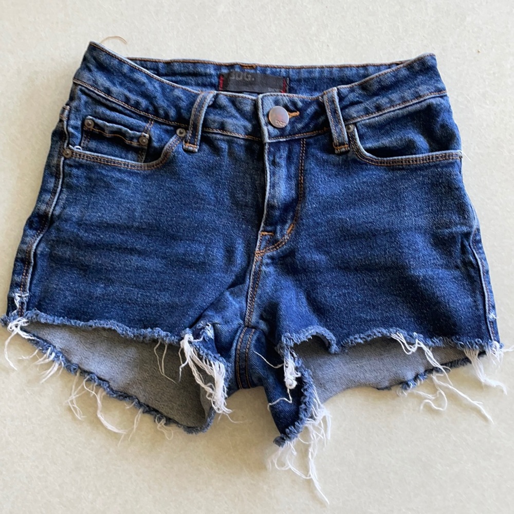 Denim cut off shorts